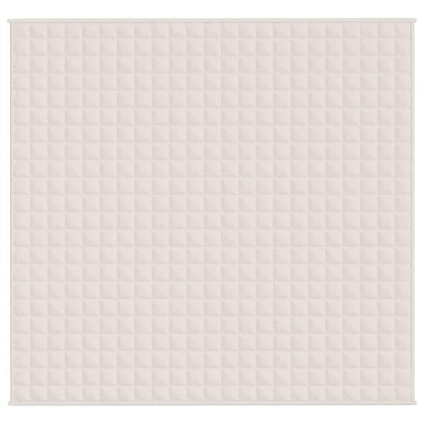 Gewichtsdecke Hellcreme 220x235 cm 15 kg Stoff
