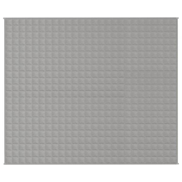 Gewichtsdecke Grau 220x260 cm 15 kg Stoff