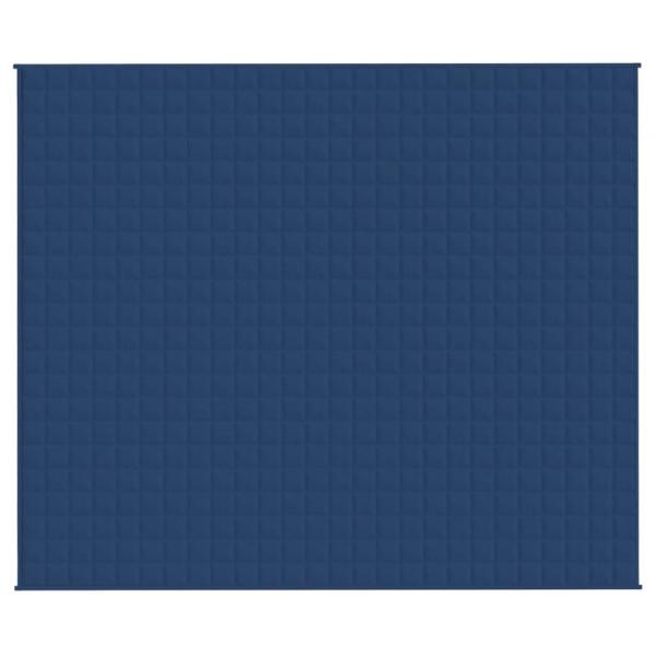 Gewichtsdecke Blau 220x260 cm 11 kg Stoff