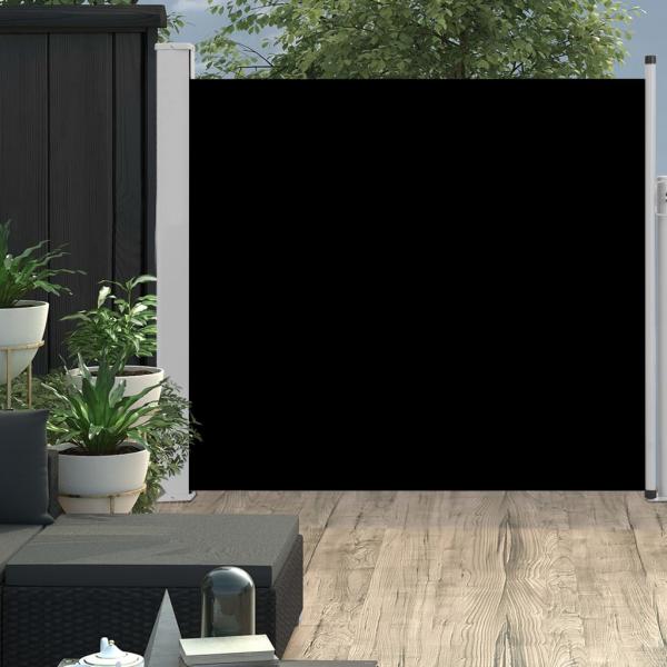 ARDEBO.de - Ausziehbare Seitenmarkise 170×300 cm Schwarz