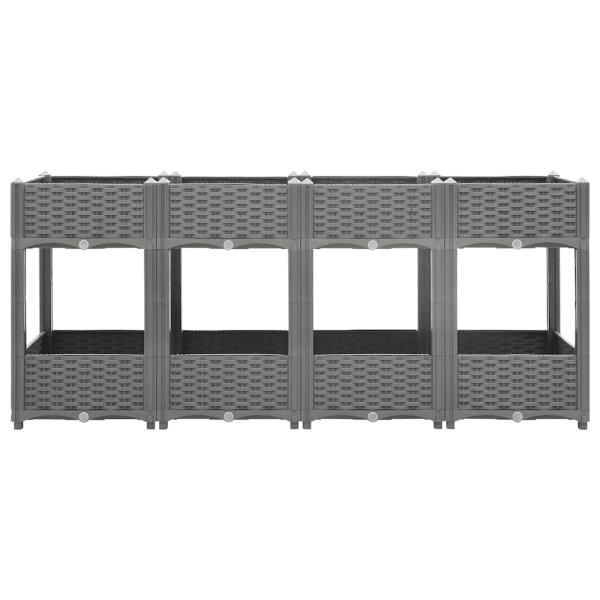 Hochbeet 160x40x71 cm Polypropylen