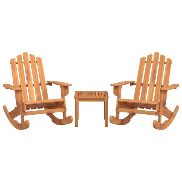 ARDEBO.de - 3-tlg. Garten-Lounge-Set Adirondack Massivholz Akazie