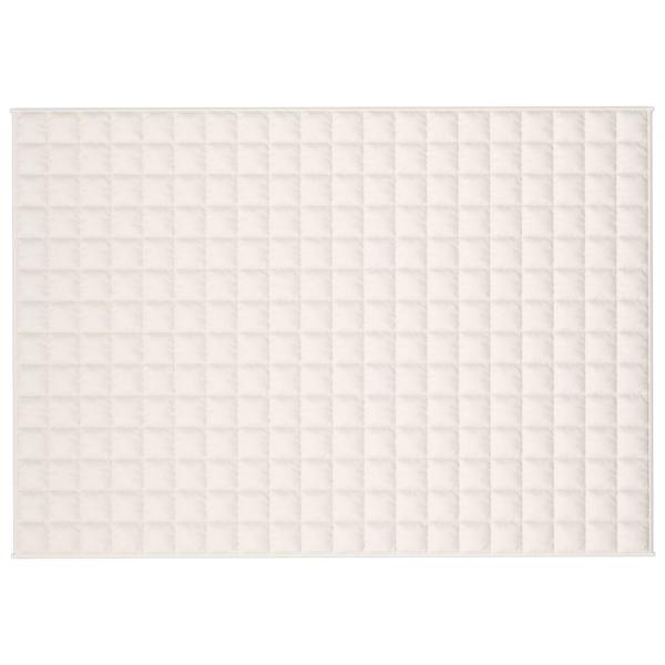 Gewichtsdecke Hellcreme 140x200 cm 6 kg Stoff