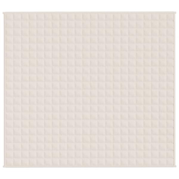 Gewichtsdecke Hellcreme 200x230 cm 9 kg Stoff