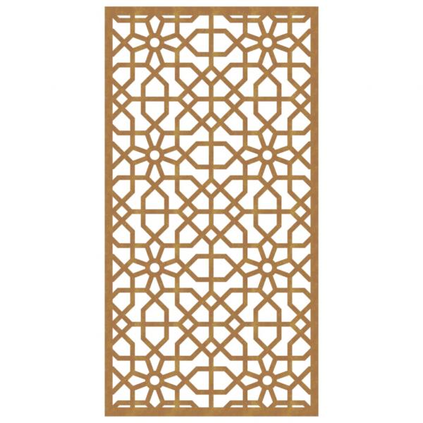 Garten-Wanddeko 105x55 cm Cortenstahl Maurisches Design