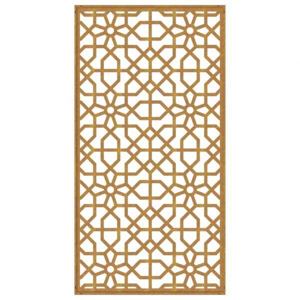 Garten-Wanddeko 105x55 cm Cortenstahl Maurisches Design