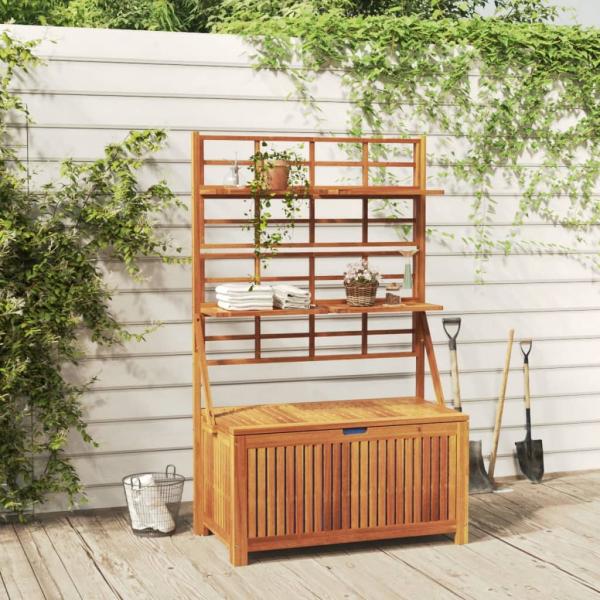 ARDEBO.de - Truhe mit Rankgitter 99x50x160 cm Massivholz Akazie
