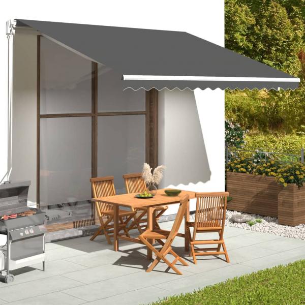 ARDEBO.de - Markisenbespannung Anthrazit 4x3,5 m