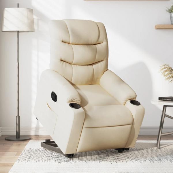 ARDEBO.de - Relaxsessel mit Aufstehhilfe Elektrisch Creme Stoff