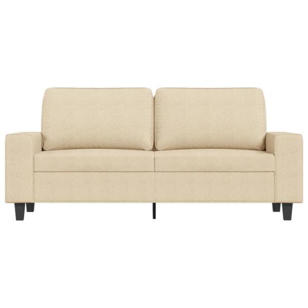 ARDEBO.de - 2-Sitzer-Sofa Creme 140 cm Stoff