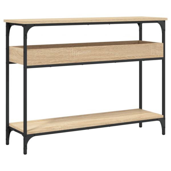 Konsolentisch mit Ablage Sonoma-Eiche 100x29x75cm Holzwerkstoff