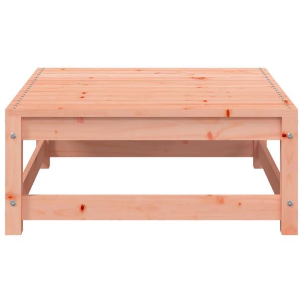 Gartensofa ohne Armlehnen mit Kissen und Hockern