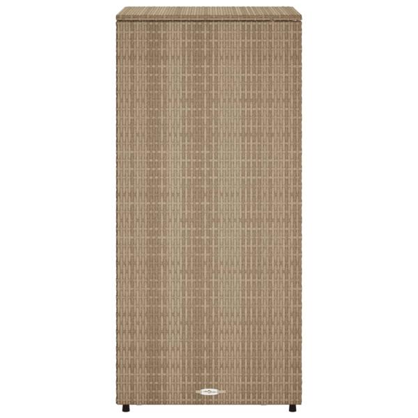 Gartenschrank Beige 50x55x115 cm Poly Rattan