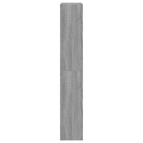 Schuhschrank Grau Sonoma 60x21x125,5 cm Holzwerkstoff