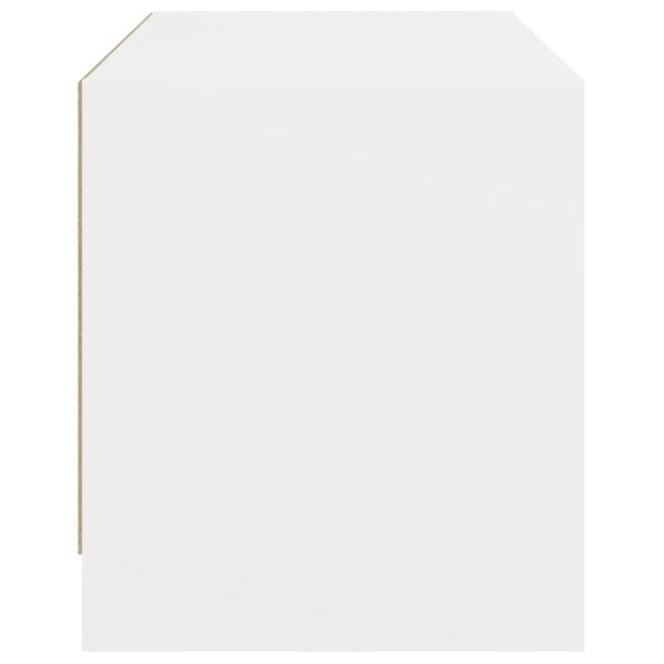 TV-Schrank mit Glastüren Weiß 68x37x42 cm