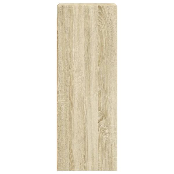 Wandschrank mit Glastüren Sonoma-Eiche 35x37x100 cm