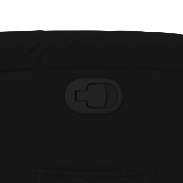 Relaxsessel mit Aufstehhilfe Schwarz Stoff