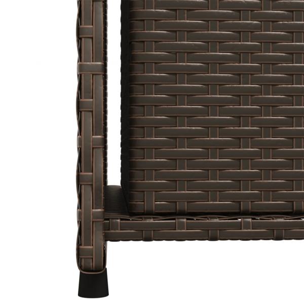 Gartenschrank Braun 50x55x115 cm Poly Rattan