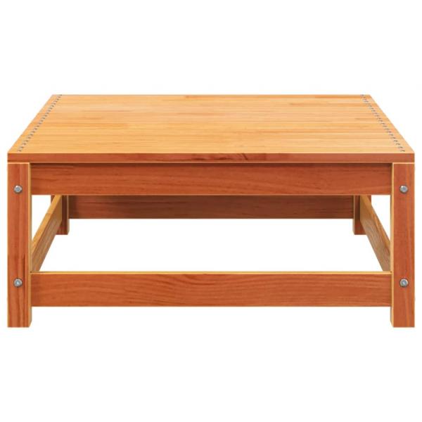 Garten-Ecksofa mit Kissen und Hocker