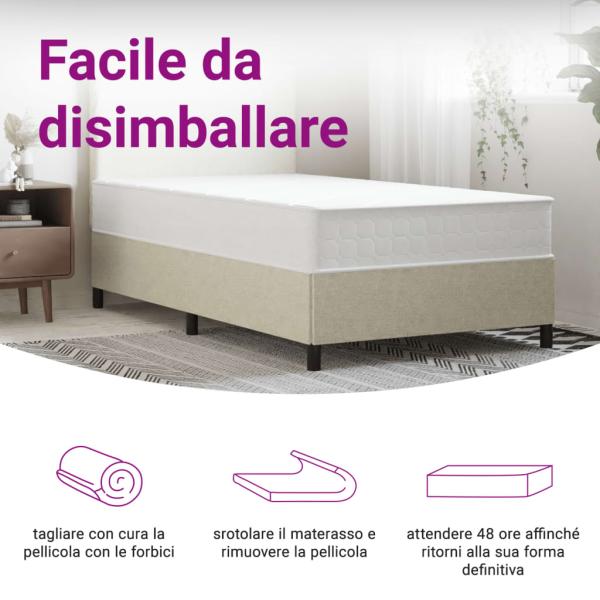 Matratze Taschenfederkern Mittelfest 120x200 cm