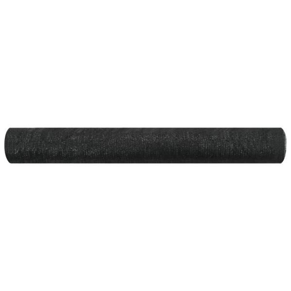 Zaunblende Schwarz 2x25 m HDPE 75 g/m² 