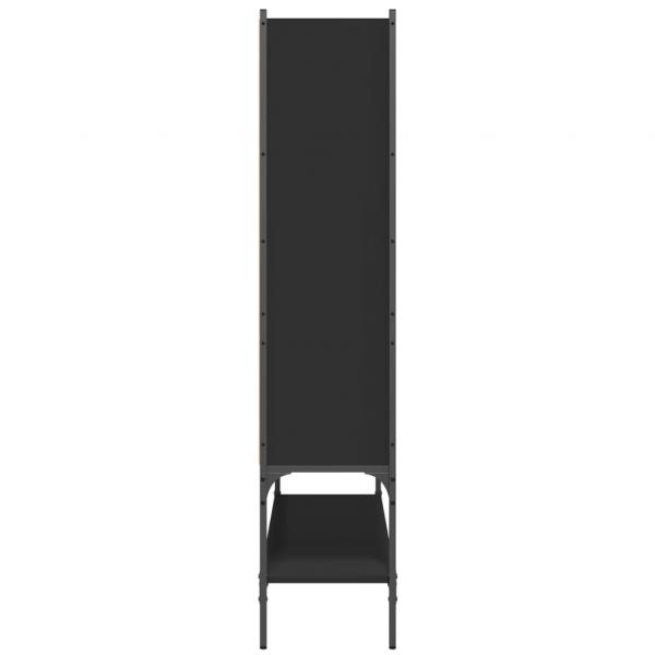 Bücherregal Schwarz 102x30x141,5 cm Holzwerkstoff