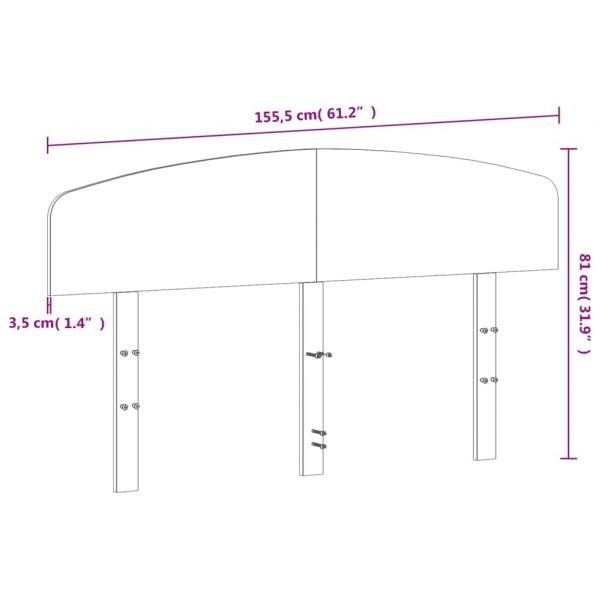Kopfteil 150 cm Massivholz Kiefer