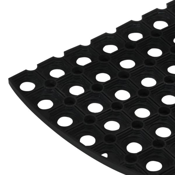 Fußmatte Halbrund 45x75 cm Gummi