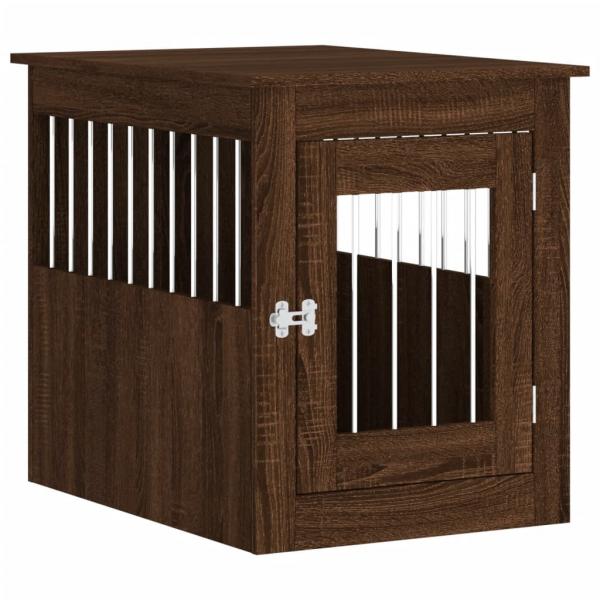 Hundekäfig im Möbelstil Braun Eichen-Optik 55x75x65 cm