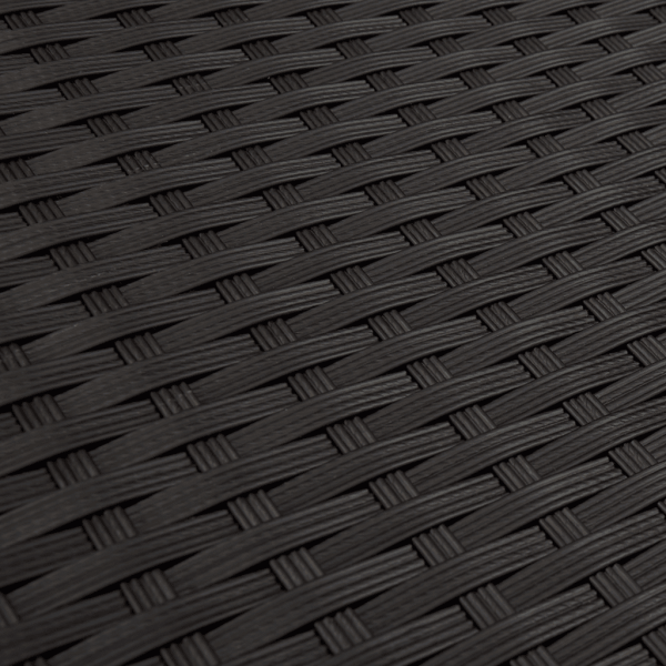 10-tlg. Garten-Sofagarnitur mit Kissen Schwarz Poly Rattan