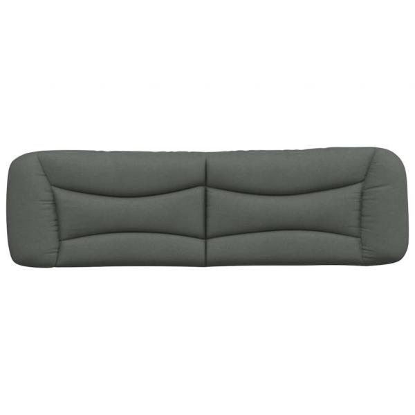Kopfteil-Kissen Dunkelgrau 180 cm Stoff