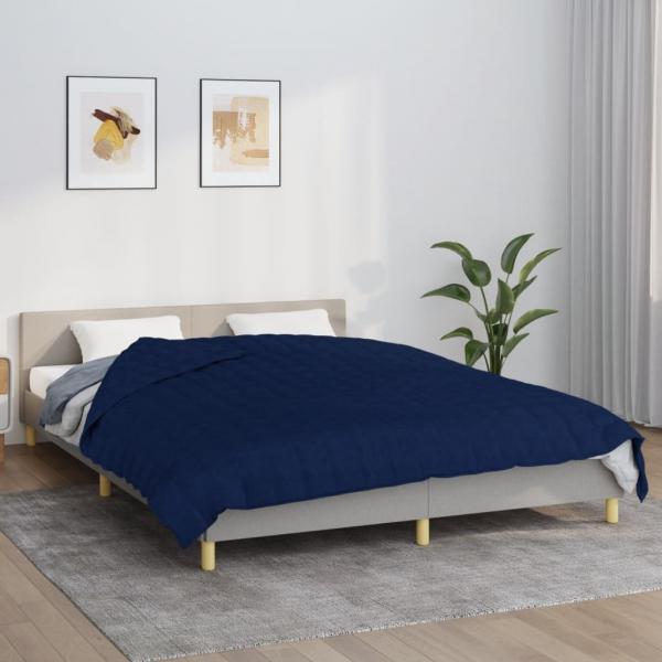 ARDEBO.de - Gewichtsdecke Blau 200x225 cm 13 kg Stoff