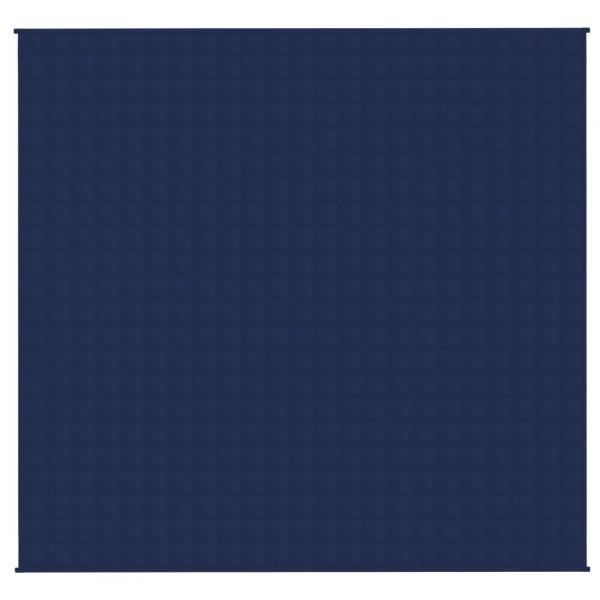 Gewichtsdecke Blau 220x235 cm 15 kg Stoff