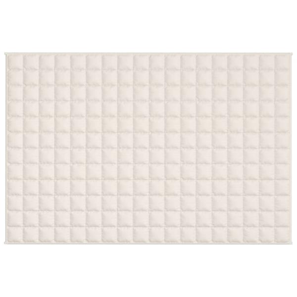 Gewichtsdecke Hellcreme 120x180 cm 9 kg Stoff