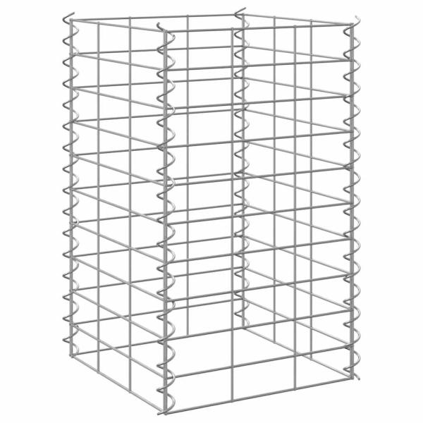 Gabionen-Hochbeete 3 Stk. 30x30x50 cm Eisen