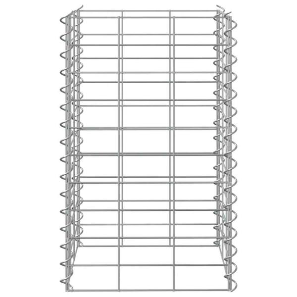 Gabionen-Hochbeete 3 Stk. 30x30x50 cm Eisen