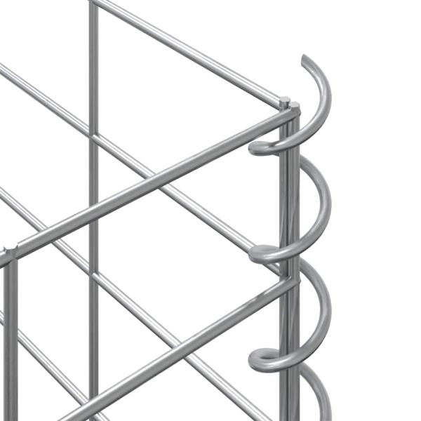 Gabionen-Hochbeete 3 Stk. 30x30x50 cm Eisen