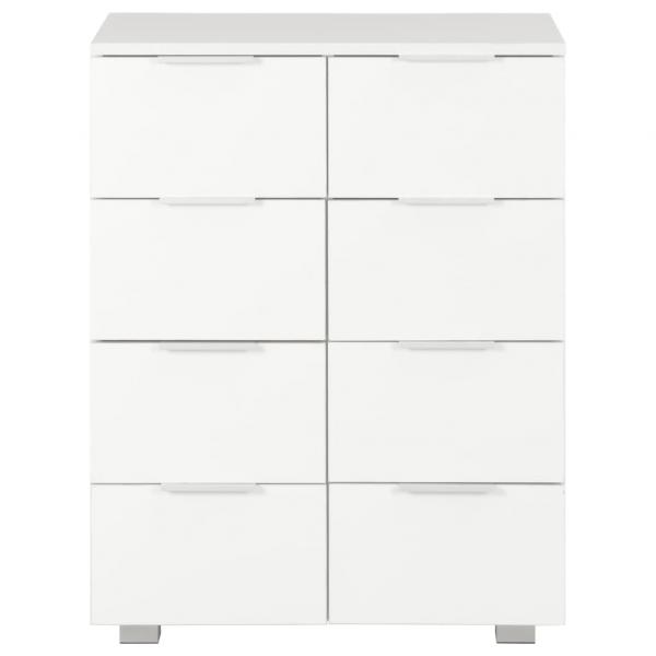 Sideboard Hochglanz-Weiß 60x35x80 cm Holzwerkstoff