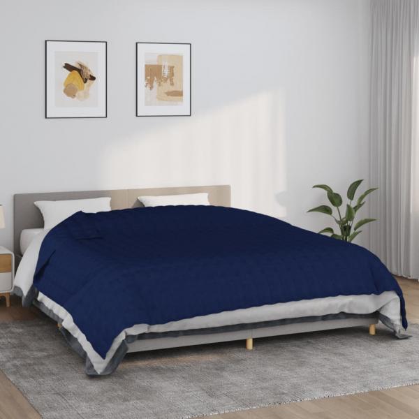 ARDEBO.de - Gewichtsdecke Blau 235x290 cm 15 kg Stoff