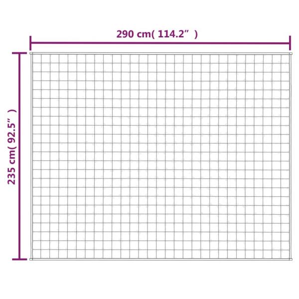 Gewichtsdecke Blau 235x290 cm 15 kg Stoff