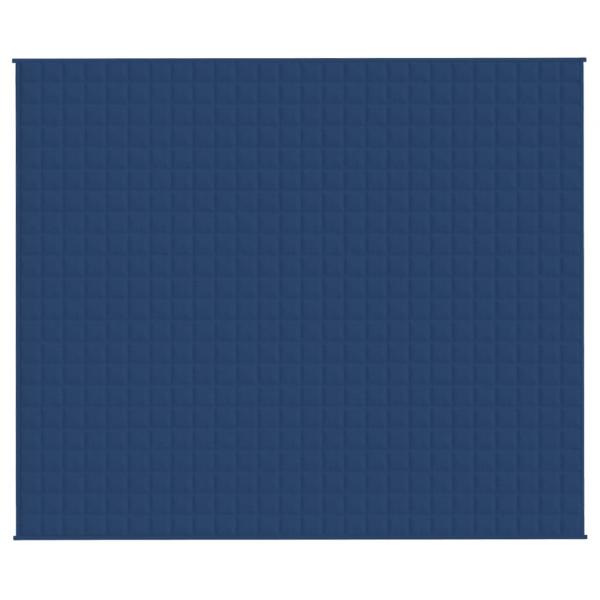 Gewichtsdecke Blau 220x260 cm 15 kg Stoff