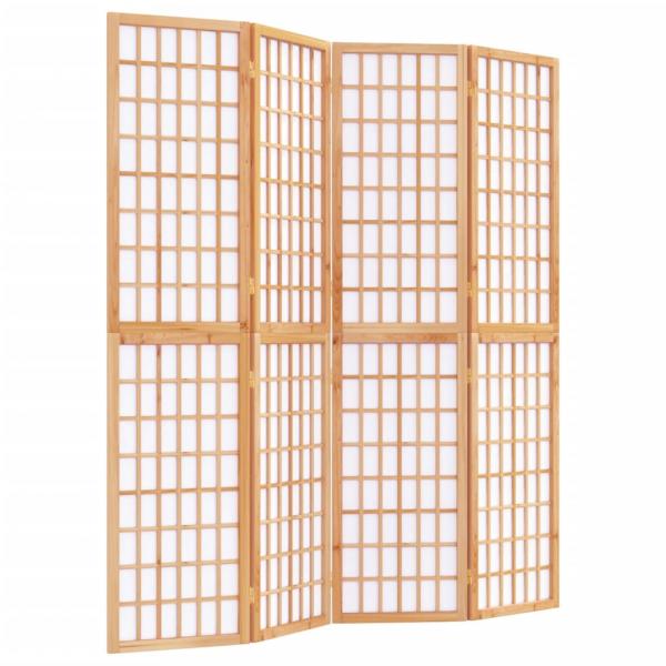 4-tlg. Paravent Japanischer Stil Faltbar 160x170 cm
