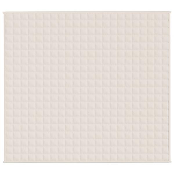 Gewichtsdecke Hellcreme 200x220 cm 9 kg Stoff