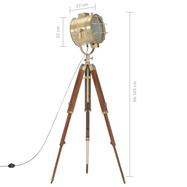 Stehleuchte Dreibein Massivholz Mango 165 cm       