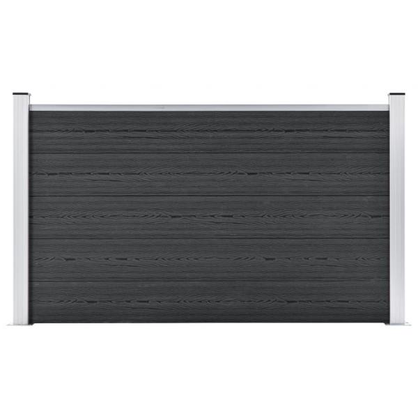 Gartenzaun WPC 526x106 cm Grau