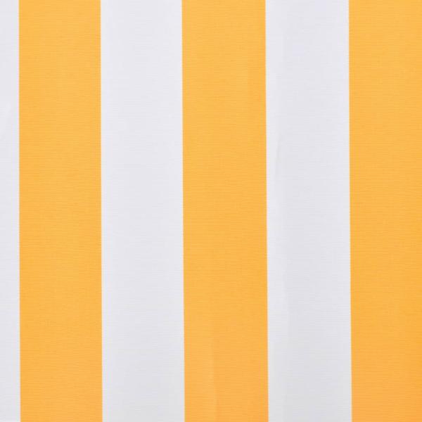 Markisenbespannung Canvas Sonnenblumengelb & Weiß 3x2,5 m