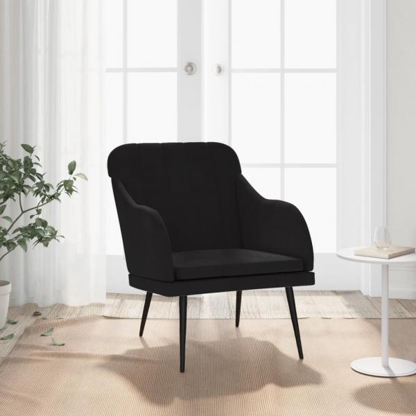 ARDEBO.de - Sessel Schwarz 63x76x80 cm Samt