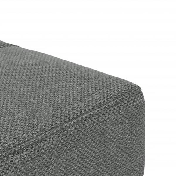 Schlafsofa 2-Sitzer mit 2 Kissen Dunkelgrau Stoff