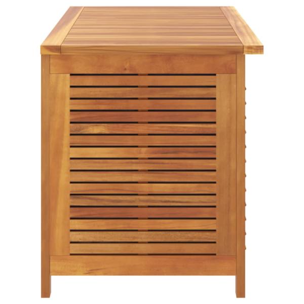 Gartenbox mit Lüftungsschlitzen 113x50x56 cm Massivholz Akazie