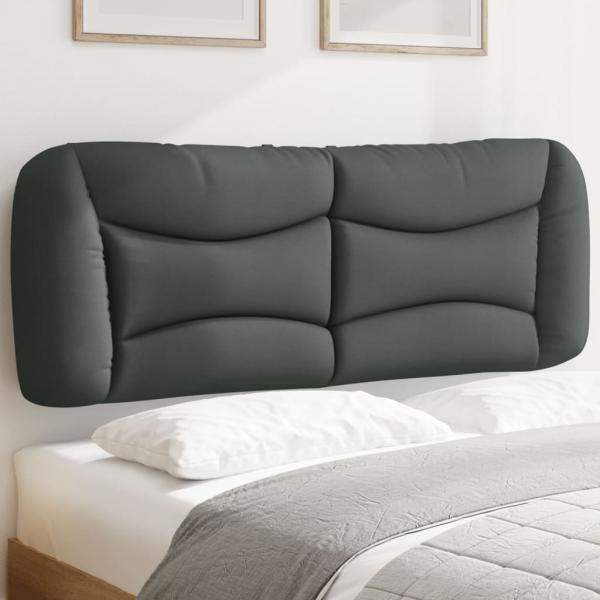 ARDEBO.de - Kopfteil-Kissen Dunkelgrau 140 cm Stoff